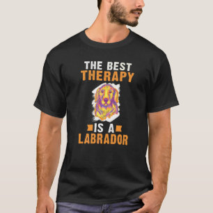 T-shirt Lab Retriever La Meilleure Thérapie Est Un Labrado