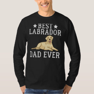 T-shirt Lab Retriever Meilleur Labrador Papa Jamais Lab Pè
