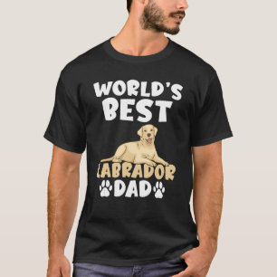 T-shirt Lab Retriever Worlds Best Labrador Papa