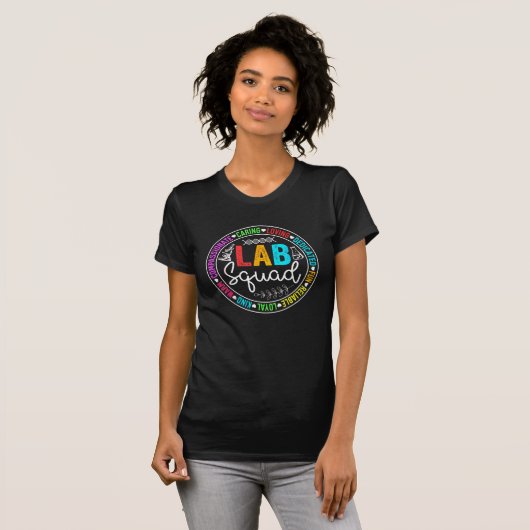 T-shirt Lab Squad Funny Lab Week 2024 Laboratoire Médicale (Devant entier)