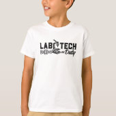 T-shirt Lab Tech On Duty Science (Devant)