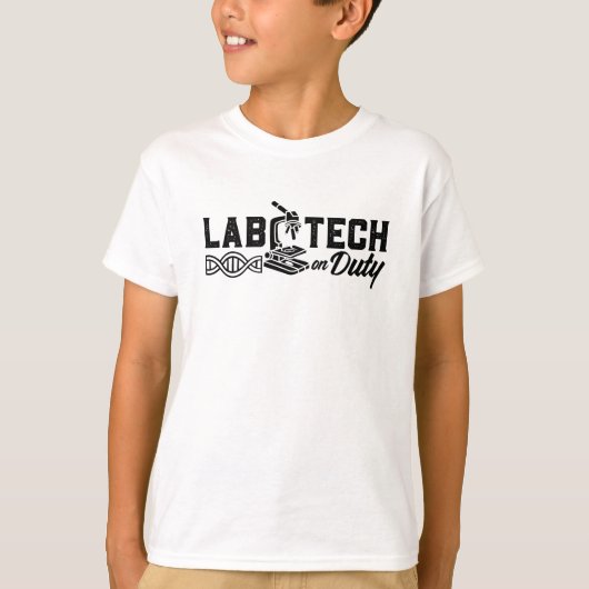 T-shirt Lab Tech On Duty Science (Devant)