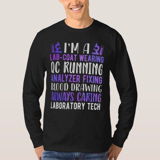 T-shirt Lab Technologist I'm A Laboratory Week (Devant)