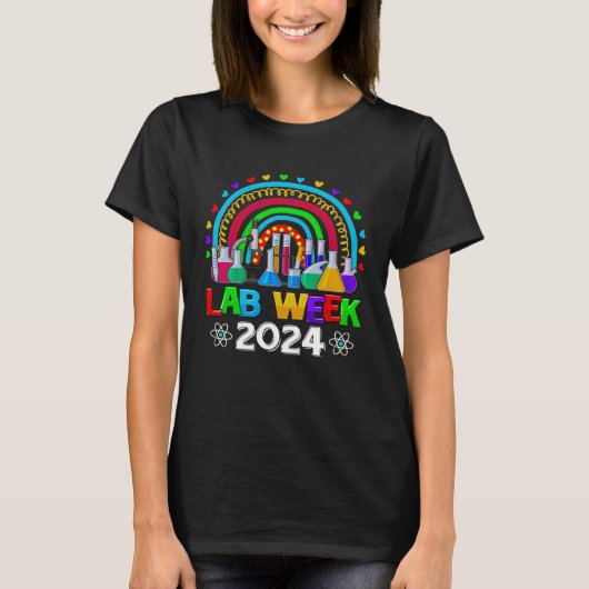 T-shirt Lab Week 2024 Rainbow Médicale Laboratory Science (Devant)
