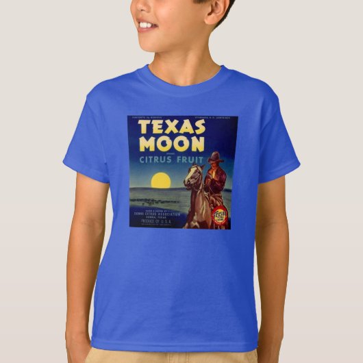 T-shirt Label Texas Moon Citrus Fruit Crate (Devant)