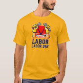 T-shirt Labor Day Strong Worker Pride Illustration (Devant)