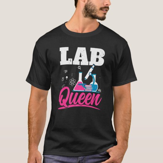 T-shirt Laboratoire de biologiste Queen Sciences Professeu (Devant)