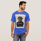 T-shirt Laboratoire de chocolat Labrador Chien abattu chie (Devant entier)