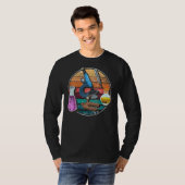 T-shirt Laboratoire de Geek des sciences du microscope rét (Devant entier)