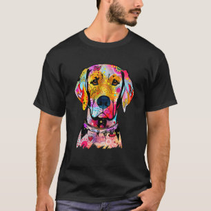 T-shirt Laboratoire de portrait Abstrait du Labrador Retri