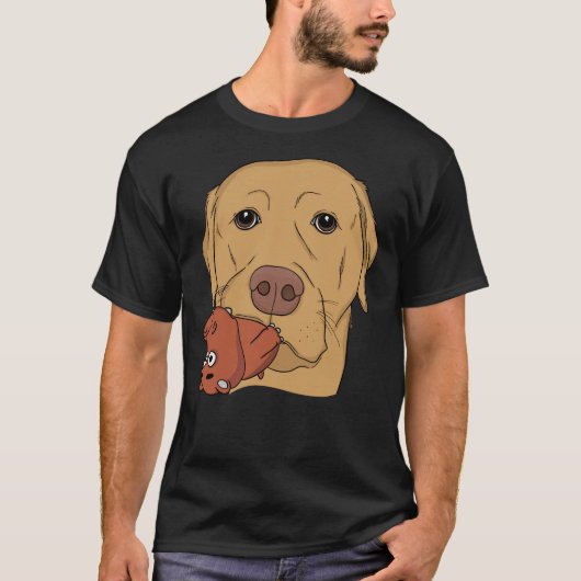 T-shirt Laboratoire Jaune Avec Jouet Hippo (Devant)