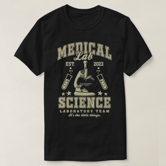 T-shirt Laboratoire scientifique Eam Médicale Lab Funny La (Design devant)