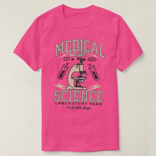 T-shirt Laboratoire scientifique Eam Médicale Lab Funny La (Design devant)