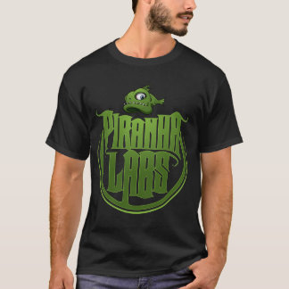 T-shirt Laboratoires de piranha - logo de crête (2-sided)