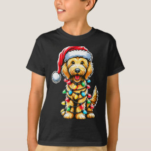 T-shirt Labradoodle australien Sapin de Noël Xmas Père Noë