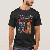 T-shirt Labradoodle Best Dog Mom Valentines Day Funny Pupp (Devant)