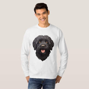 T-shirt Labradoodle Chien noir
