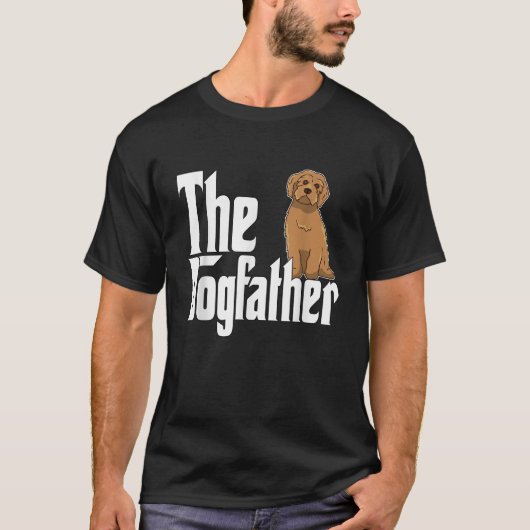 T-shirt Labradoodle Chien Papa Dogfather Chiens Dogfather  (Devant)