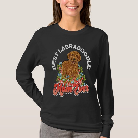 T-shirt Labradoodle Dog Best Labradoodle Mom Ever (Devant)