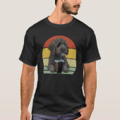T-shirt Labradoodle Drinking Coffee  Labradoodle Dog And C (Devant)