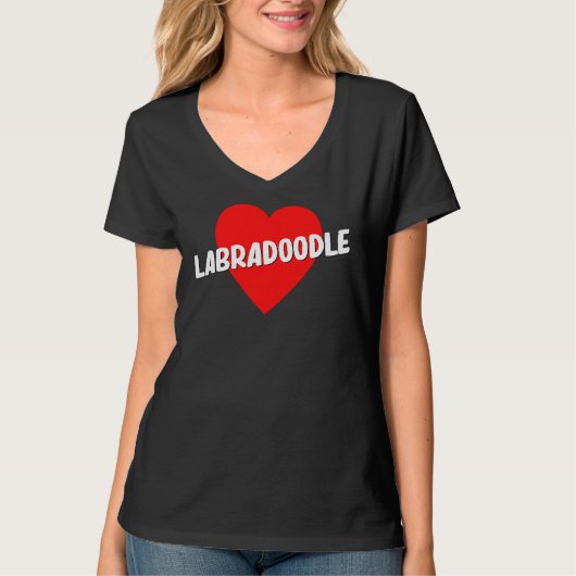 T-shirt Labradoodle Love (Devant)