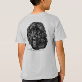 T-shirt Labradoodle noir (Dos)