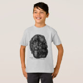 T-shirt Labradoodle noir (Devant entier)