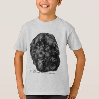 T-shirt Labradoodle noir