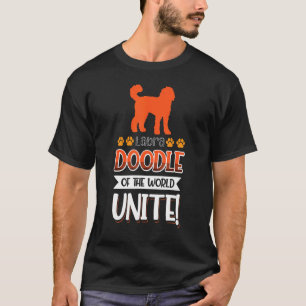 T-shirt Labradoodle Of The World Unite Chien 2