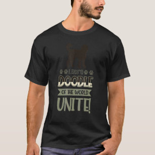 T-shirt Labradoodle Of The World Unite Chien 3