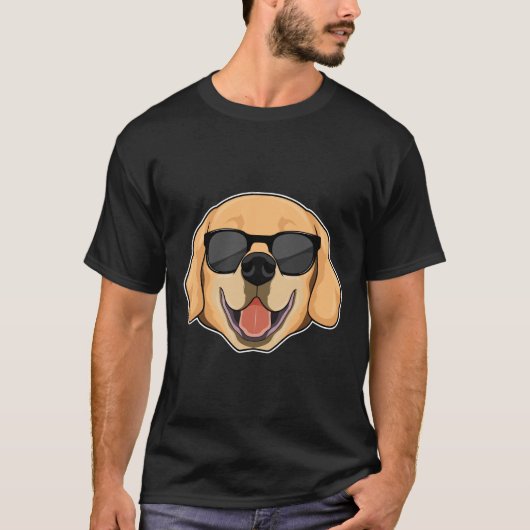 T-shirt Labrador avec lunettes de soleil (Devant)