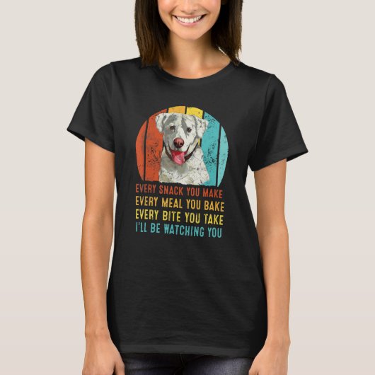 T-shirt Labrador Chien Chaque Snack Que Vous Faites Je Ser (Devant)
