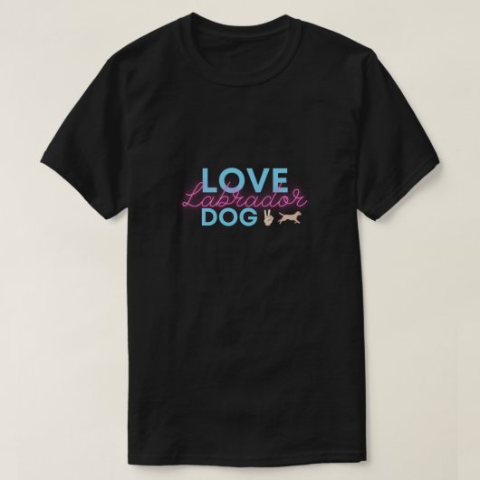T-shirt LABrador CHIEN D'AMOUR (Design devant)