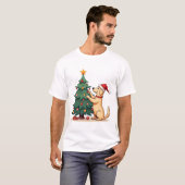 T-shirt Labrador Christmas Tree Helper (Devant entier)