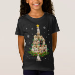 T-Shirt Labrador Christmas Tree Labrador Santa Hat Lumière<br><div class="desc">Labrador Christmas Tree Labrador Santa Hat Lights Noël Cadeau</div>