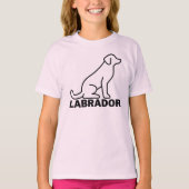 T-shirt Labrador Dog, Labrador Retriever, Red Lab (Devant)