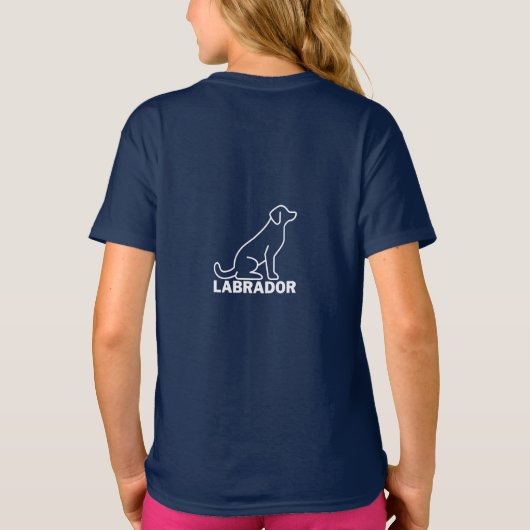 T-shirt Labrador Dog, Labrador Retriever, Red Lab (Dos)