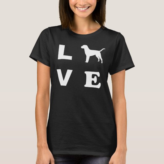 T-shirt Labrador Dog Love (Devant)