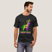 T-shirt Labrador Dog Mardi Gras Carnival Jester Beads (Devant entier)