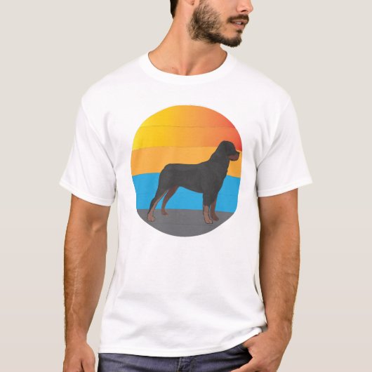 T-shirt labrador dog retro vintage (Devant)