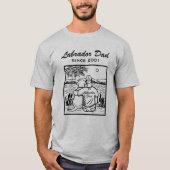 T-shirt Labrador et papa (Devant)