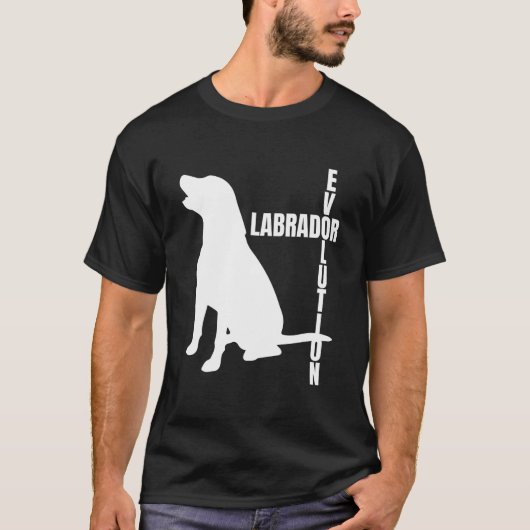 T-shirt Labrador Evolution Is Labrador Mom Is Labrador Dad (Devant)
