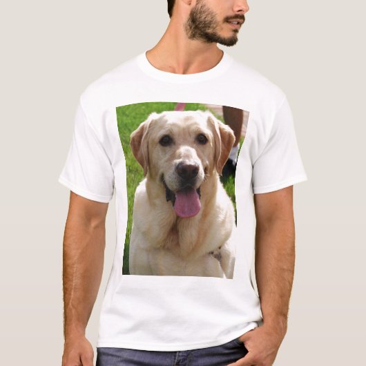 T-shirt Labrador jaune (Devant)