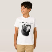 T-shirt Labrador Joyeux visage (Devant entier)