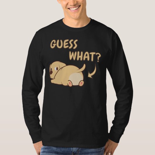 T-shirt Labrador Lab Chien Butt Propriétaire Idea Comic (Devant)