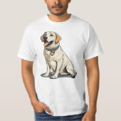 T-shirt Labrador Lots : Mignonne & Funny Black chef-d'oeuv (Devant)