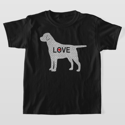 T-shirt Labrador Love (Poser)
