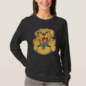 T-shirt Labrador middle finger retriever (Devant)