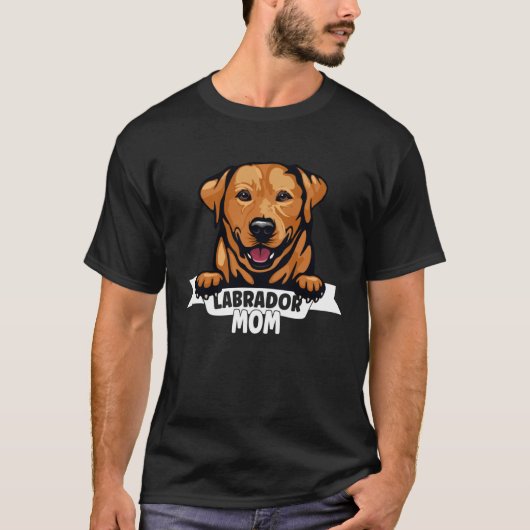T-shirt Labrador Mom Foxred Lab Redfox Labrador Retriever  (Devant)