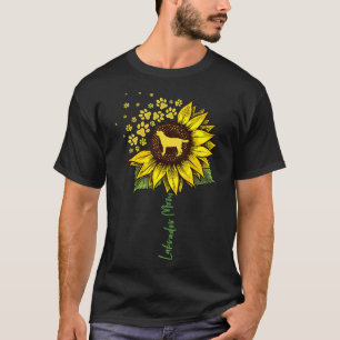 T-shirt Labrador Mom Sunflower Labrador Retriever Chien Ma